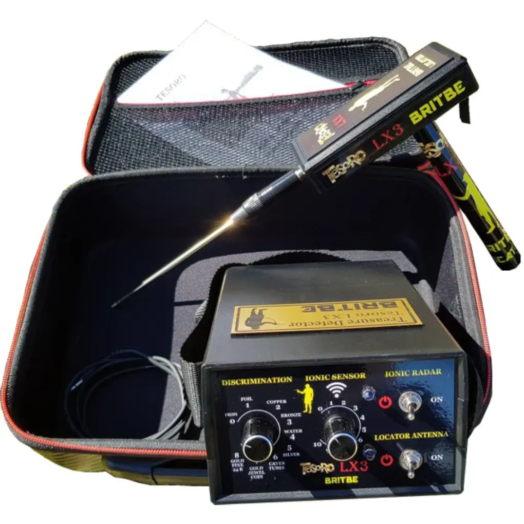 Britbe Detectors Britbe Detectors Tesoro LX3 Pro Uzun Menzilli Altın ve Define Dedektörü (İyonik ve Alan Tarama, 1 Yıl Garanti)