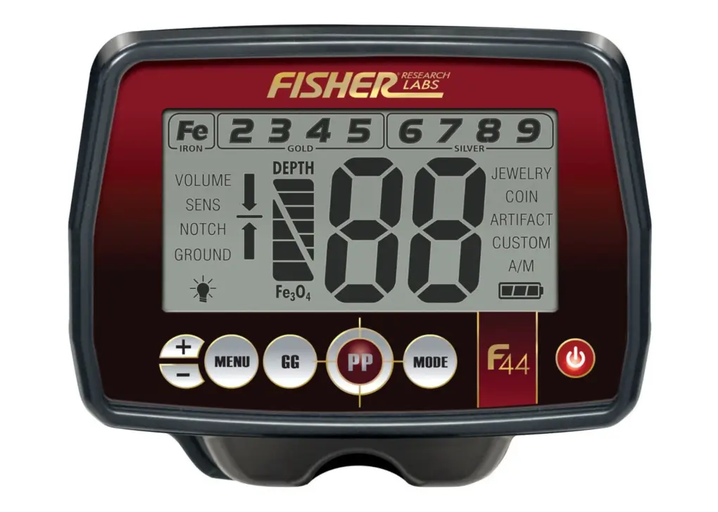 Fisher Fisher F44 Geniş DD Başlıklı Zemin Dengelemeli Define Dedektörü (28 cm)