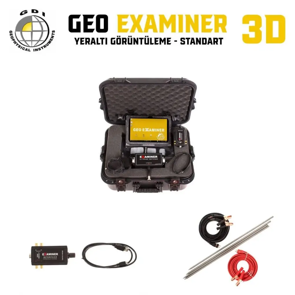 GDI Detectors GDI Geo Examiner 3D Tablet Kontrollü Rezistivite Görüntüleme Sistemi - Standart Paket