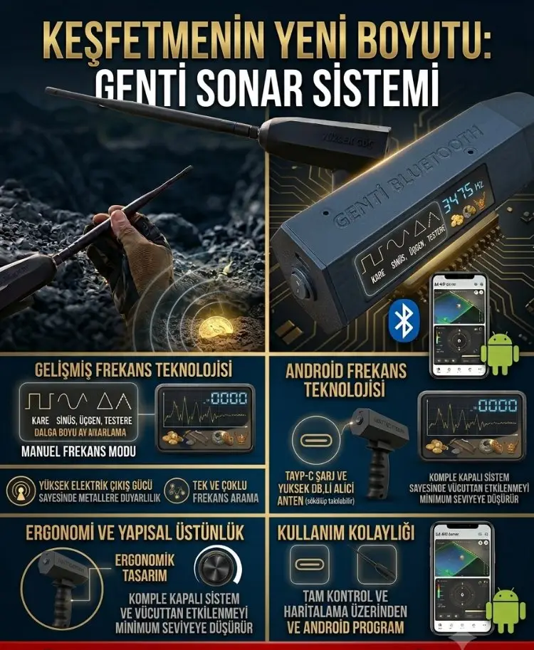 Genti Alan Tarama GENTİ TEKLİ YÜKSEK GÜÇ ALAN TARAMA CİHAZİ