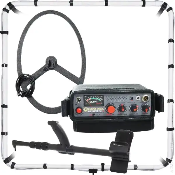 Golden Mask Golden Mask Deep Hunter Pro 7se (Çerçeve Bobin ve 38x58 cm Arama Başlıklı PI Derinlik Dedektörü)