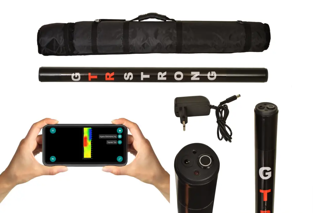 Hira Dedektör Hira Dedektör GTR Strong Android Elektromanyetik 3D Yer Altı Görüntüleme Cihazı (3D Çekim, Canlı Tarama, Yapı ve Boşluk Tespiti)