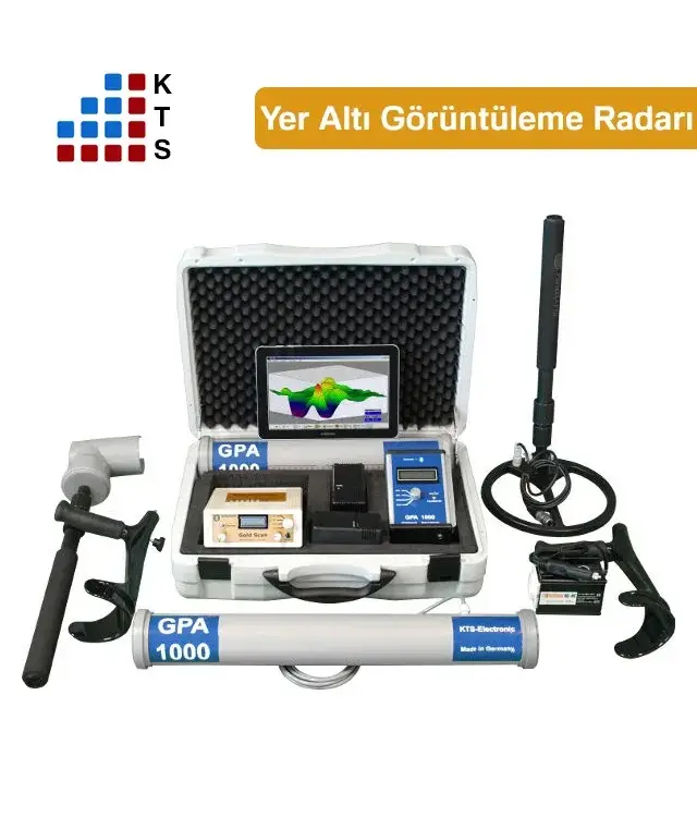 KTS Dedektör KTS GPA 1000 Yer Altı Görüntüleme ve Analiz Cihazı (GPA Yer Tarama + 3D Görüntüleme, Boşluk ve Yapı Tespiti, Renkli Analiz)