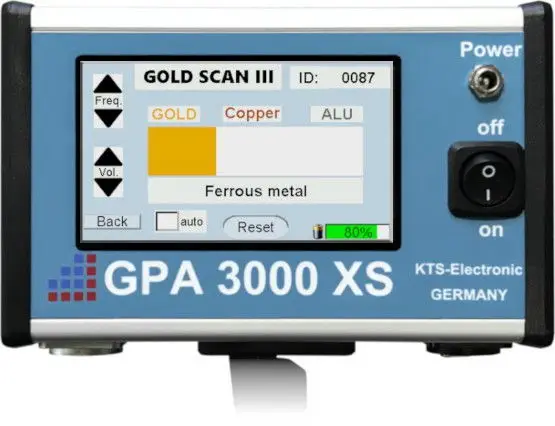 KTS Dedektör KTS GPA 3000 XS Profesyonel 3D Yer Tarama ve Metal Ayrım Sistemi (GPA Sensör + PI + 3D, Universal ve Super Prob, Çoklu Derinlik Aralığı)