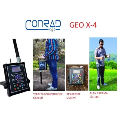 Conrad Geo X-4 EM Görüntüleme, Alan Tarama ve Rezistivite Birleşik Yer Altı Araştırma Sistemi görsel 2