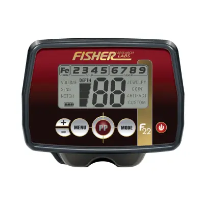 Fisher F22 Çok Modlu Hava Koşullarına Dayanıklı Define Dedektörü (22 cm Konsantrik Başlıklı) görsel 1