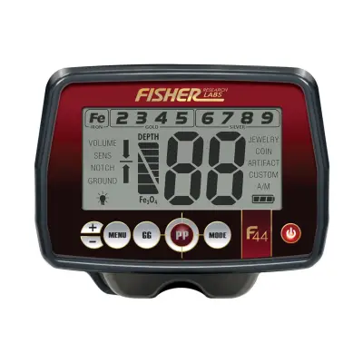 Fisher F44 Geniş DD Başlıklı Zemin Dengelemeli Define Dedektörü (28 cm)