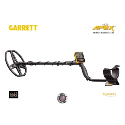 Garrett ACE Apex Multi-Flex Derin Arama Dedektörü (8.5x11" DD Raider Başlıklı) görsel 2