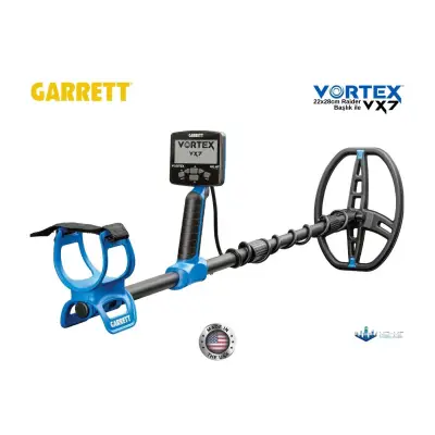 Garrett Vortex VX7 Tam Su Geçirmez Orta Seviye Dedektör (8.5x11" DD Raider Başlıklı) görsel 3
