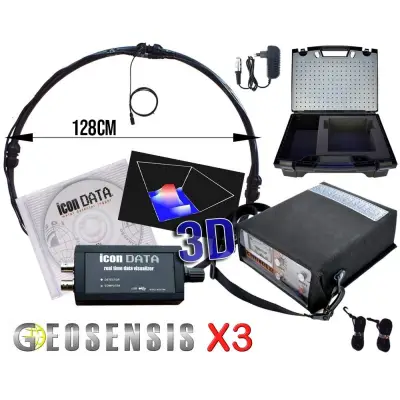 GDI Geosensis X3 Pulse Indüksiyon Derin Arama Dedektörü - 3D Görüntüleme Paketi görsel 3