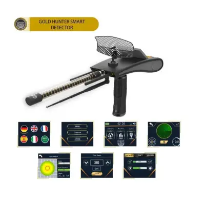 Ger Detect Gold Hunter Smart Dokunmatik Ekranlı Uzun Menzilli Alan Tarama Cihazı (Altın, Metal ve Elmas) görsel 2