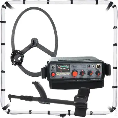 Golden Mask Deep Hunter Pro 7se (Çerçeve Bobin ve 38x58 cm Arama Başlıklı PI Derinlik Dedektörü)
