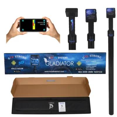 Hira Dedektör GTR Strong Android 2 Elektromanyetik 3D Yer Altı Görüntüleme Cihazı (Yatay/Dikey Tarama, 3D Çekim, Yapı ve Boşluk Tespiti) görsel 4