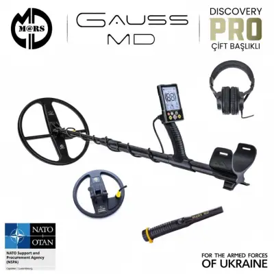 Mars MD Gauss MD Çift Yuvarlak Başlıklı DSP Dijital Dedektör Tam Set (Pinpointer ve Kablosuz Kulaklıklı) görsel 2