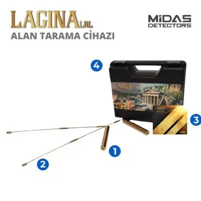 Midas Lagina Çift Çubuklu Uzun Menzilli Alan Tarama Cihazı (Radyestezi Esaslı LRL) görsel 4