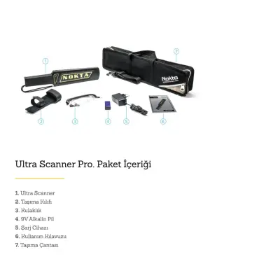 Ultra Scanner Profesyonel Güvenlik Dedektörü Seti görsel 4