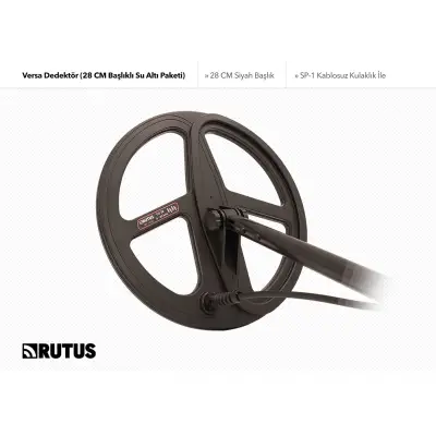 Rutus Versa Su Altı Odaklı Geniş Başlıklı Çoklu Frekans Dedektör Paketi (28 cm DD) görsel 3