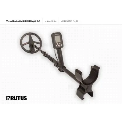 Rutus Versa Su Geçirmez Çoklu Frekans Define Dedektörü (28 cm DD Geniş Başlıklı) görsel 2