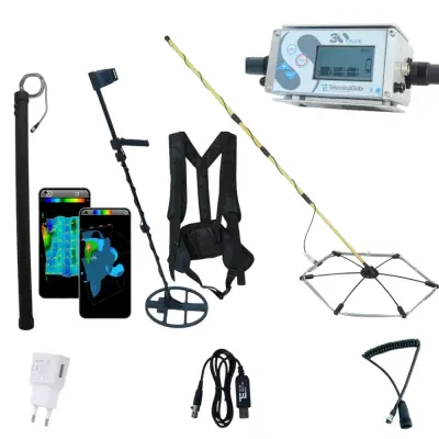Teknoloji Ekibi Pulse 3S Plus 3D Gradiometre (Katlanabilir Uçurtma Başlık Dahil) — PI Derin Dedektör ve Gradiometre 3D Görüntüleme (Normal/Ground Modu) görsel 4