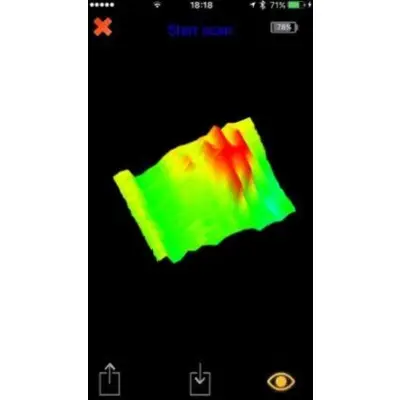 TreasureLight Hafif ve Taşınabilir 3D Yer Altı Görüntüleme ve Define Dedektörü (Telefon Kontrollü, Dokunmatik 3D Görüntüleme) görsel 4