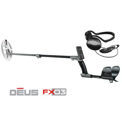 XP Deus Tam Kablosuz Dedektör — Ana Ünite, FX03 Kablolu Kulaklık ve 24x13 cm HF Başlık görsel 3