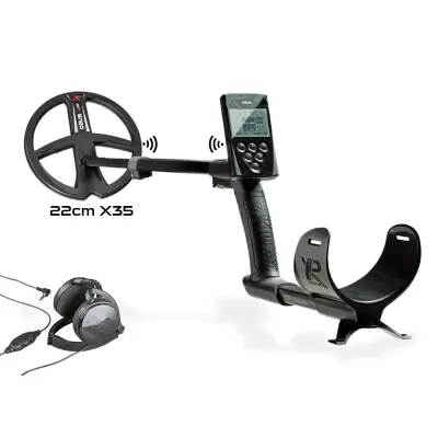 XP Deus Tam Kablosuz Dedektör — Ana Ünite, FX03 Kablolu Kulaklık ve 28 cm X35 Başlık