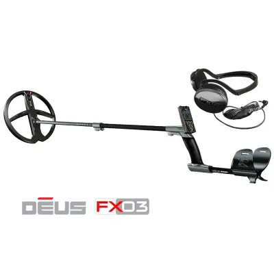 XP Deus Tam Kablosuz Dedektör — Ana Ünite, FX03 Kablolu Kulaklık ve 28 cm X35 Başlık görsel 2