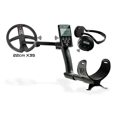 XP Deus Tam Kablosuz Dedektör — Ana Ünite, WS4 Kulaklık ve 22 cm X35 Başlık