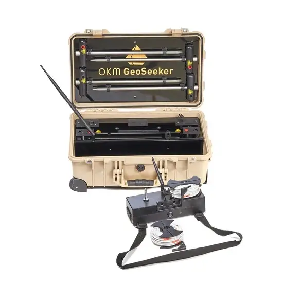 OKM OKM GeoSeeker Profesyonel Jeoelektrik Su ve Boşluk Dedektörü (Özdirenç Ölçümü, Tablet Kontrollü, 3D Analiz)