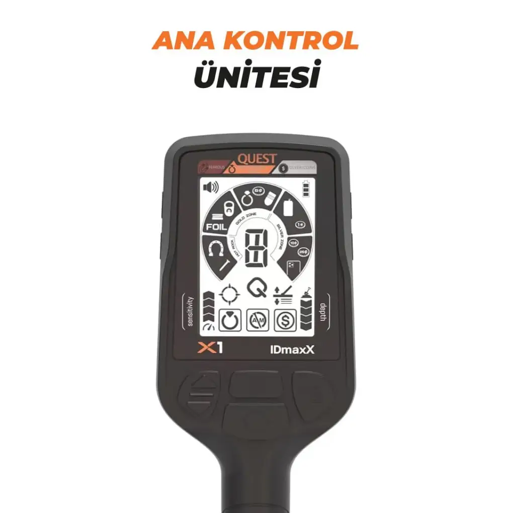 Quest Quest X1 IDmaxX Hafif Başlangıç Dedektörü (22x28 cm TurboD Başlıklı)