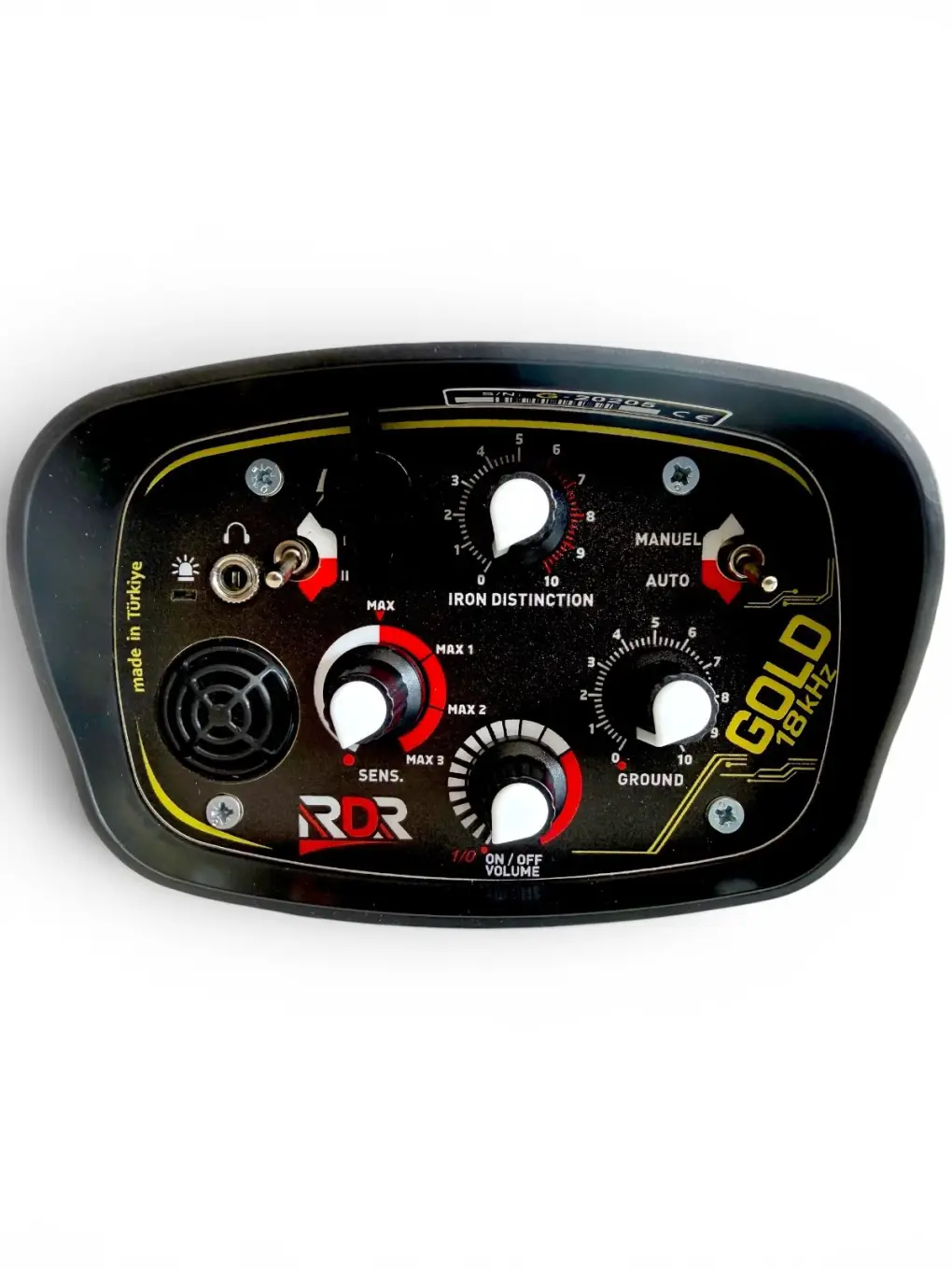 RDR RDR Gold Yüksek Frekanslı Altın Arama Metal Dedektörü (18 kHz, 32 cm Başlıklı, Mineralize Toprak Uyumlu)