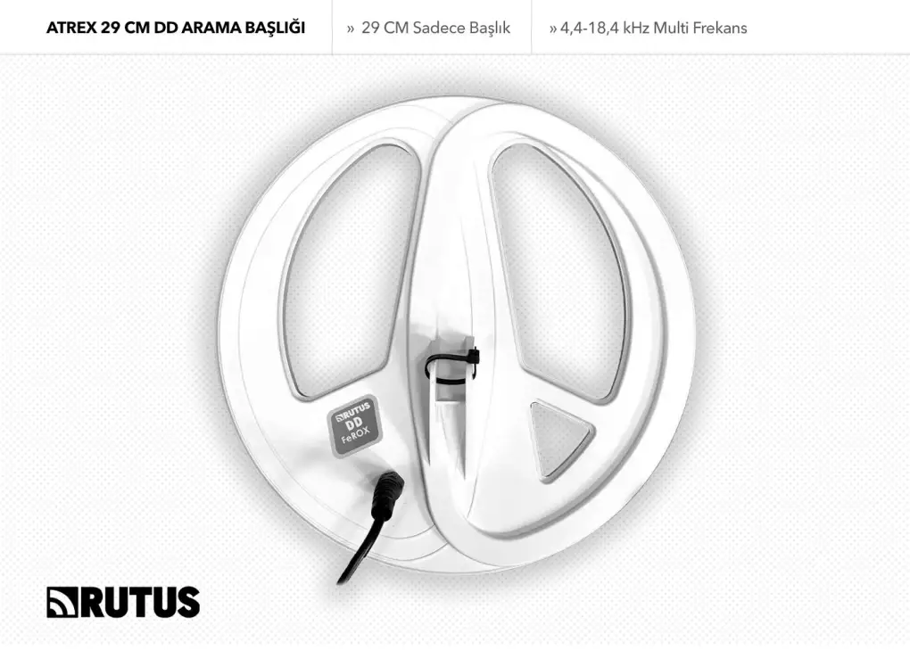 Rutus Rutus Atrex 29CM DD Beyaz Arama Başlığı (Sadece Başlık)