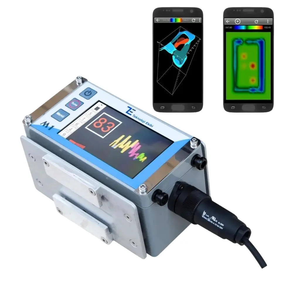 Teknoloji Ekibi Teknoloji Ekibi M1 Pulse Derin ve Tek Para Dedektörü + 3D Görüntüleme (Çoklu Bobin, Ground Balans, Renkli Dokunmatik Ekran)