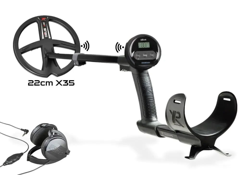 XP XP Deus WS4 Master Tam Kablosuz Dedektör — WS4, FX03 Kulaklık ve 22 cm X35 Başlık