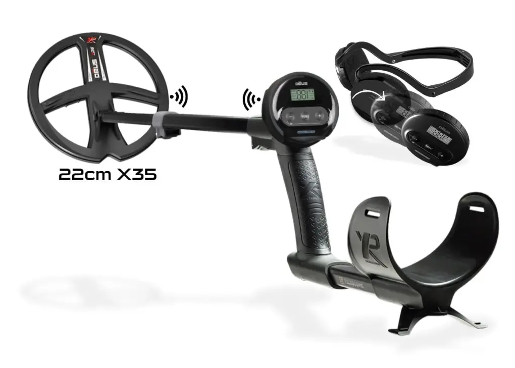 XP XP Deus WS4 Master Tam Kablosuz Dedektör — WS4 Kulaklık ve 22 cm X35 Başlık
