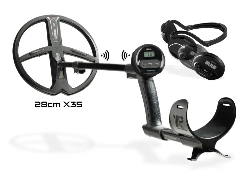 XP XP Deus WS4 Master Tam Kablosuz Dedektör — WS4 Kulaklık ve 28 cm X35 Başlık