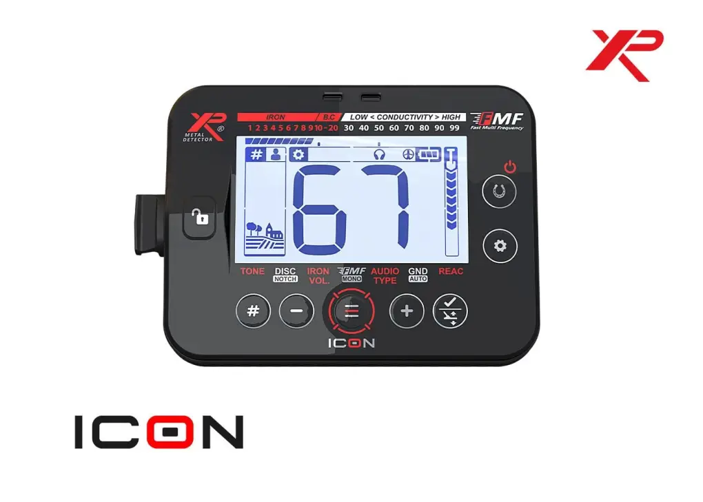 XP XP ICON Kablosuz FMF Dedektör — 28 cm Başlık ve Stereo Kulaklık Seti