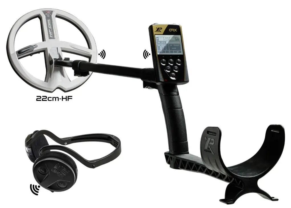 XP XP ORX Çok Frekanslı Kablosuz Dedektör — Ana Ünite, WSA Kulaklık ve 22 cm HF Başlık